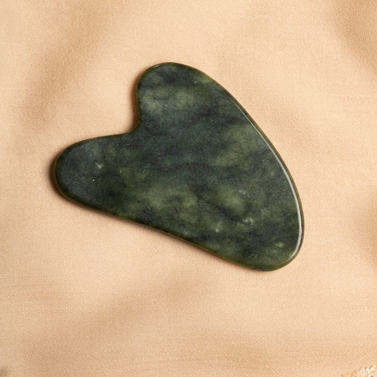 Jade Heart-Shaped Gua Sha Massage Tool