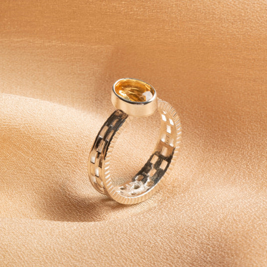 Gemora London Sapphire Sterling Silver Ring – Grace and Wisdom in One Design