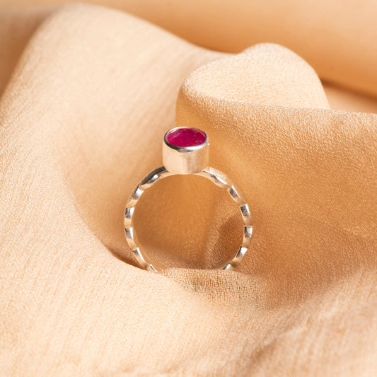 Handmade Sterling Silver Tourmaline Ring for Women – Certified Natural Gemstone