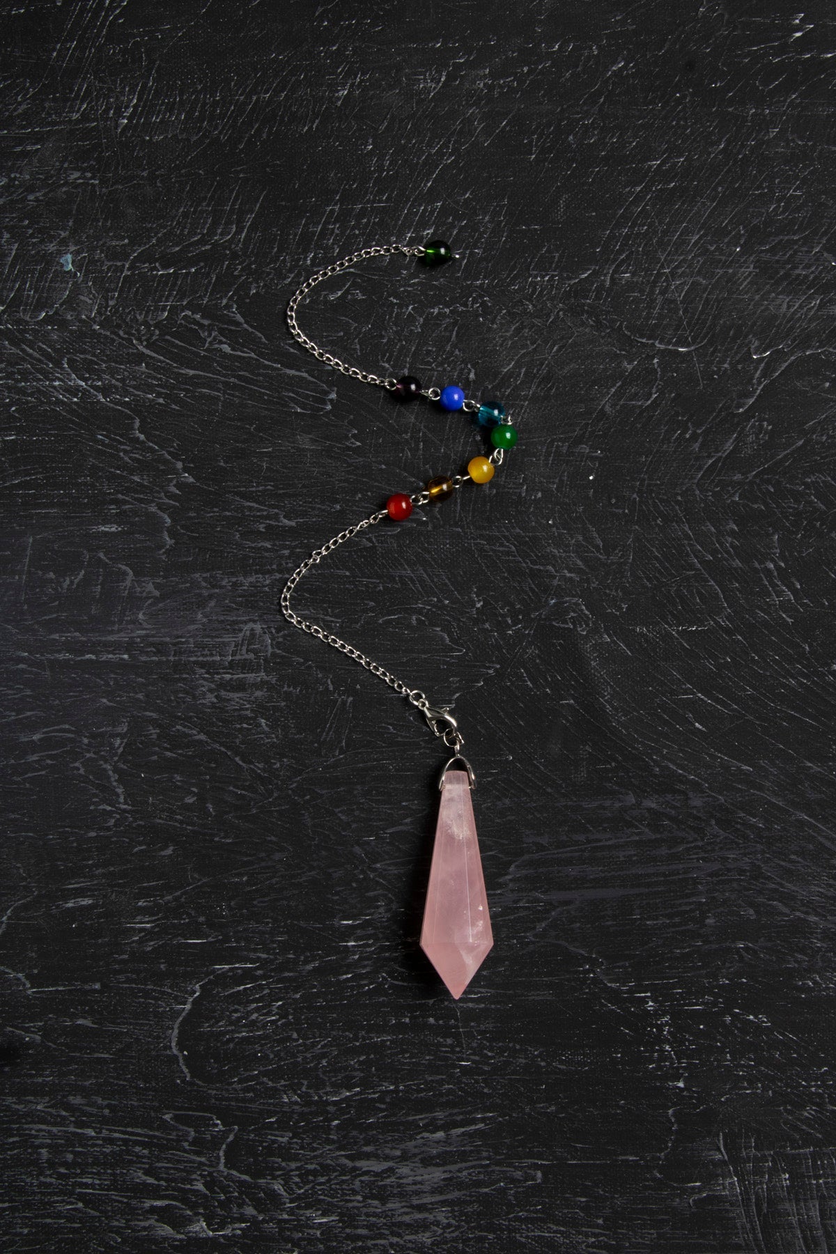 Osmanlı Doğal Taş Sertifikalı Pembe Kuvars Enerji Pandülü