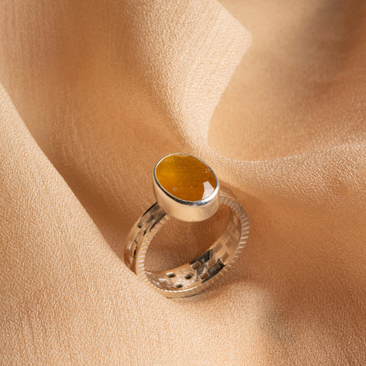 Gemora London Sapphire Sterling Silver Ring – Grace and Wisdom in One Design