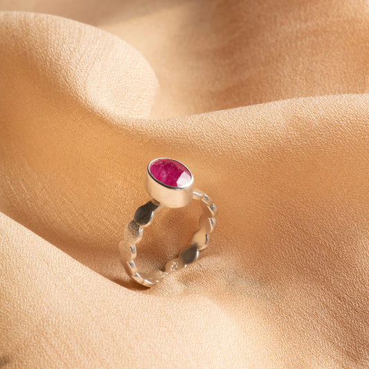 Handmade Sterling Silver Tourmaline Ring for Women – Certified Natural Gemstone